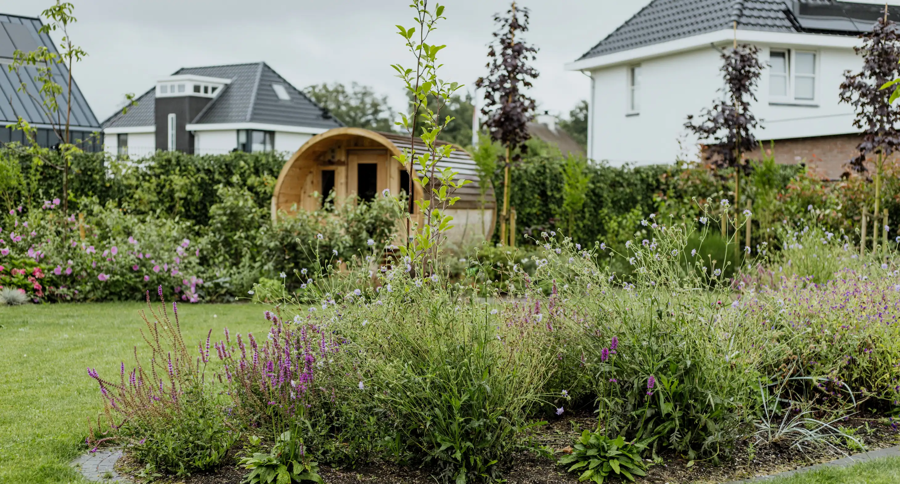 Welness tuin met Sauna